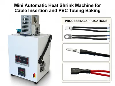 Mesin Pengecut Haba Automatik Mini untuk Pemasangan Kabel dan Pembakaran Tiub PVC JW-HST-05B Thumb