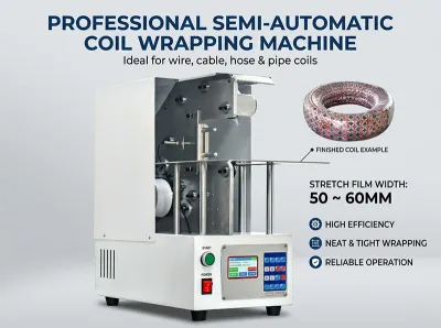 Mesin Pembalut Kabel Separa Automatik WPM-120X