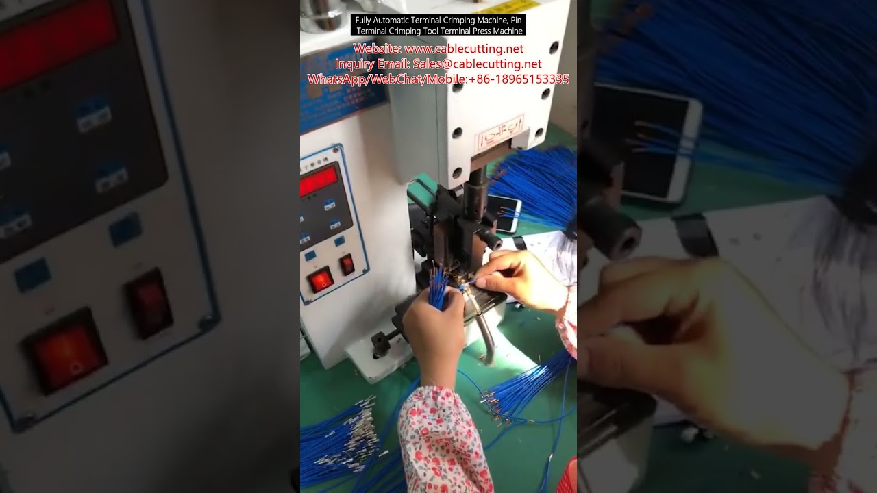 Mesin Crimping Terminal Automatik Sepenuhnya – Alat Press Terminal Pin Tepat untuk Pemprosesan Wayar