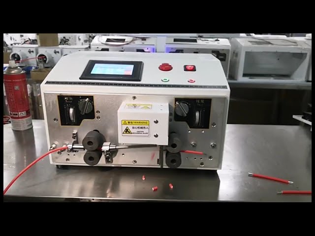 Mesin Penanggul & Pemotong Kabel Automatik Pneumatik Pelbagai Teras untuk Kilang
