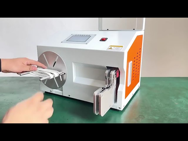 High Speed Automatic Cable Harness Wrap Tape Winding Machine   Electronic Wire Touch Screen