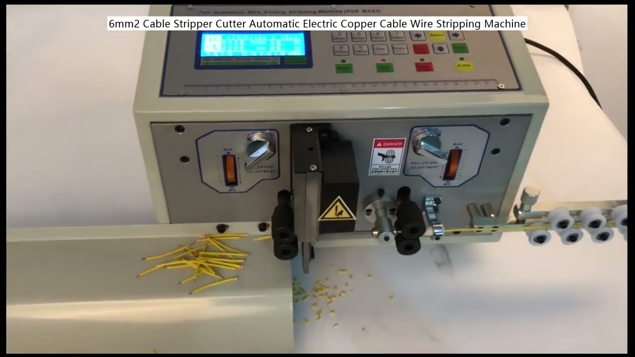 6mm2 Cable Stripper Cutter Automatic Electric Copper Cable Wire Stripping Machine
