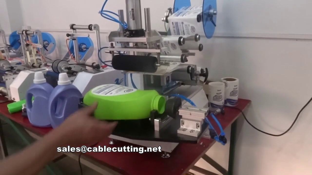 Mesin Pelabelan Botol Rata PE untuk Sabun Pencuci Pinggan Cecair