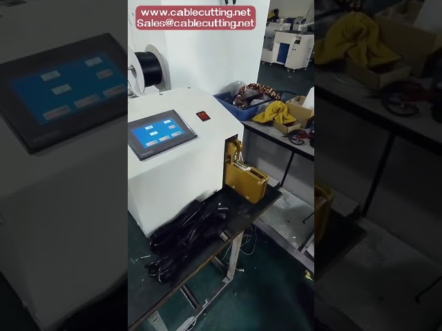 Mesin Pengikat Kabel Manual 40-80mm OD Diperakui CE - Untuk Kabel USB, Kord Kuasa & Wayar