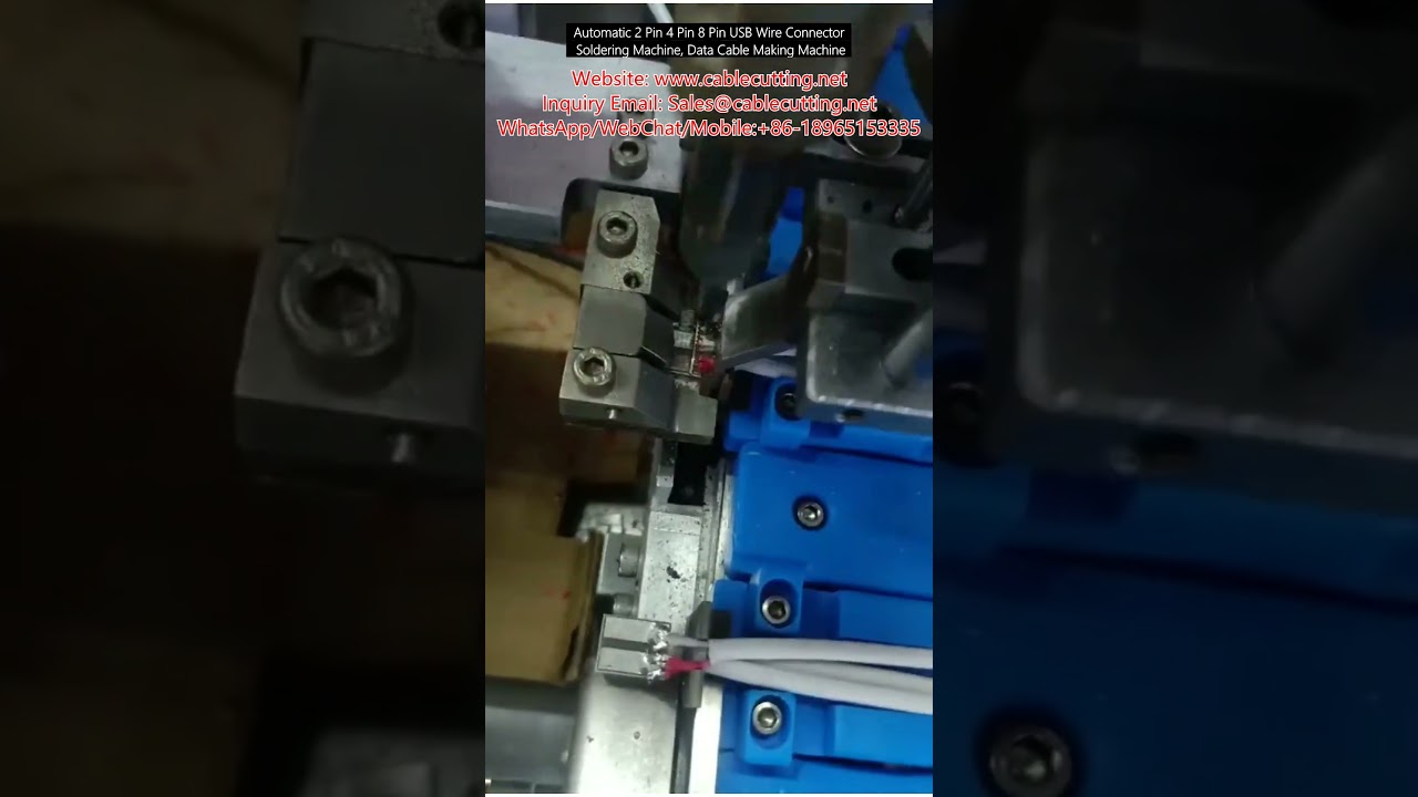 Mesin Pateri Wayar USB Automatik 2 Pin 4 Pin 8 Pin - Mesin Pembuat Kabel Data