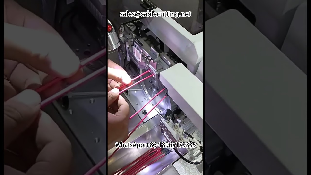 Mesin Pemotong Lengan Thermoshrink Automatik dengan Suapan Auto untuk Wayar Automotif