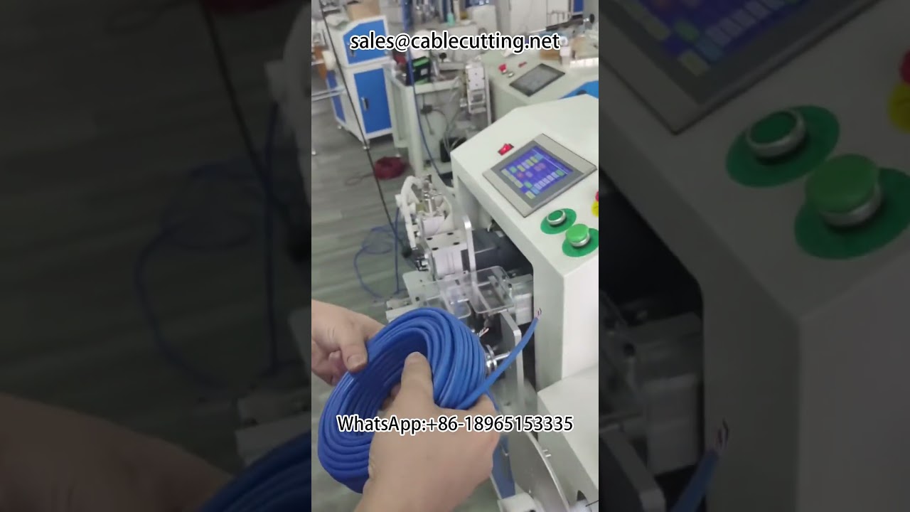 Mesin Automatik Potong Hujung, Kira Meter, Gulung & Ikat Wayar Dalam Satu Sistem