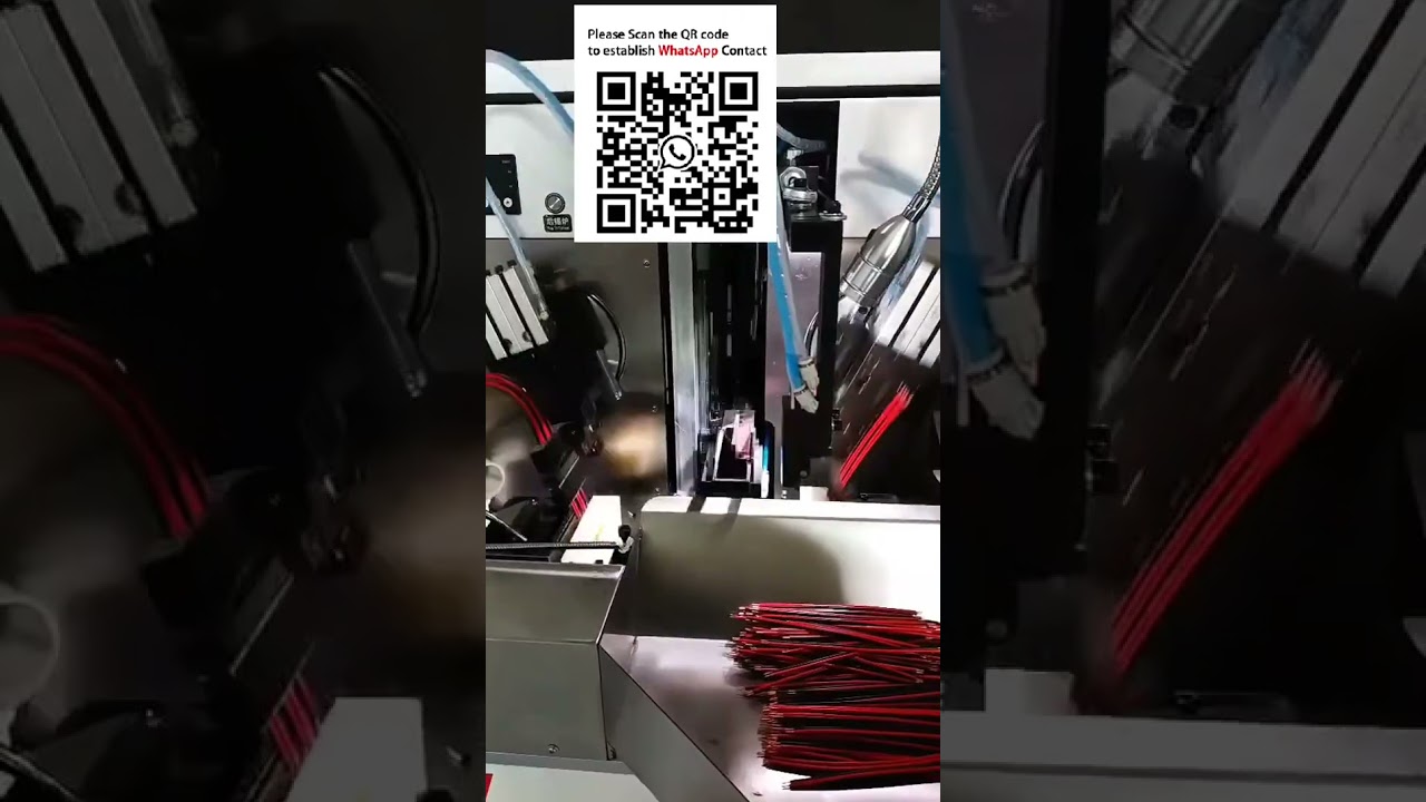 Mesin Penanggalkan, Memulas & Menyadur Wayar Hujung Berganda Automatik #Automasi Abah-abah Wayar