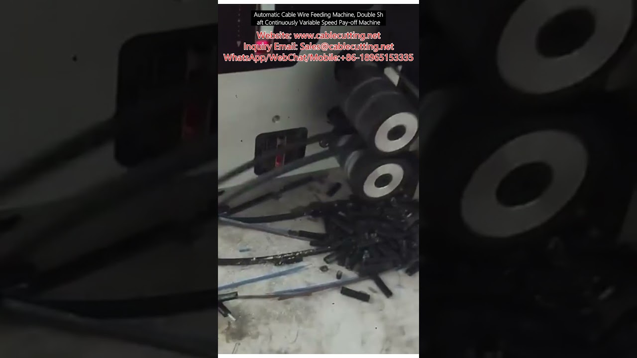 Mesin Suapan Wayar Kabel Automatik & Mesin Pelepas Dwi-Aci Kelajuan Boleh Ubah Berterusan