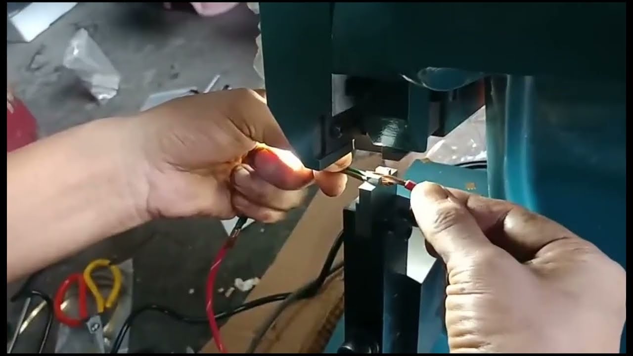 Mesin Crimping Tali Pinggang Tembaga Automatik Senyap - Mesin Kimpalan Kabel Besar & Terminal Wayar