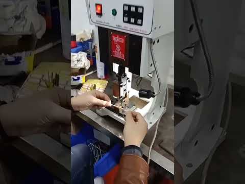 Mesin Crimping Terminal 2T Automatik Separa untuk Wayar Pra-Penebat