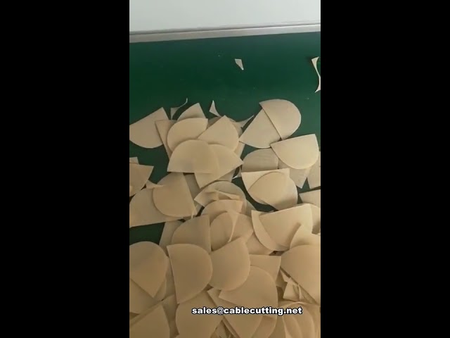 Ultrasonic ribbon tape rolling cutting machine, round shape cutting machine