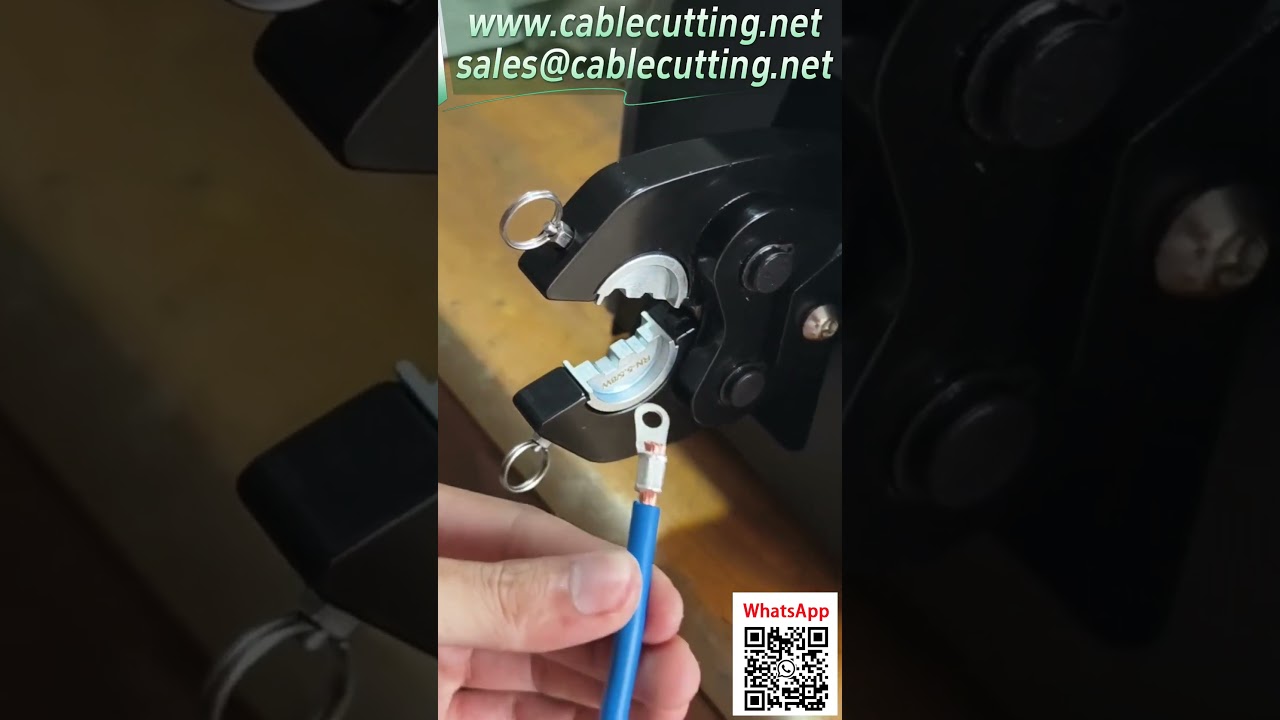 Mesin Crimp Terminal Pneumatik Gred Besar - Mampu Crimp 120mm² #AlatPerkakasan #Automasi #Kilang