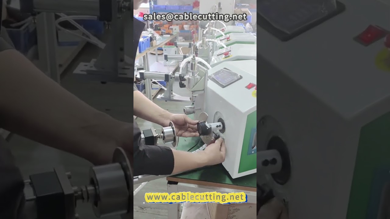 Mesin Penggulung Automatik untuk Wayar #pemprosesan wayar #mesin penggulung #penggulung wayar