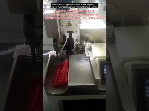 Mesin Crimping Terminal Wayar Automatik Penuh - Pengupas & Pemotong Kabel Elektrik Satu Hujung