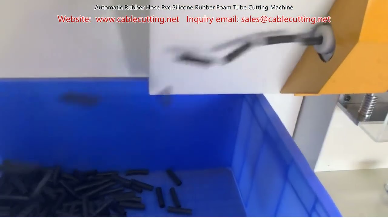 Mesin Pemotong Hos Getah Automatik - Untuk PVC, Silikon, Buih & Tiub Getah