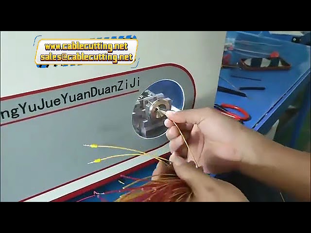 Mesin Penanggalkan Terminal Tiub Pra-Penebat Tekanan Sejuk dengan Plat Bergetar - Automatik