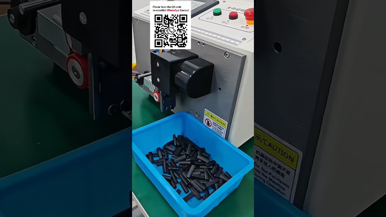 Pemotong Tiub Automatik Berkomputer untuk Tiub Pengecutan Haba Bulat & Rata