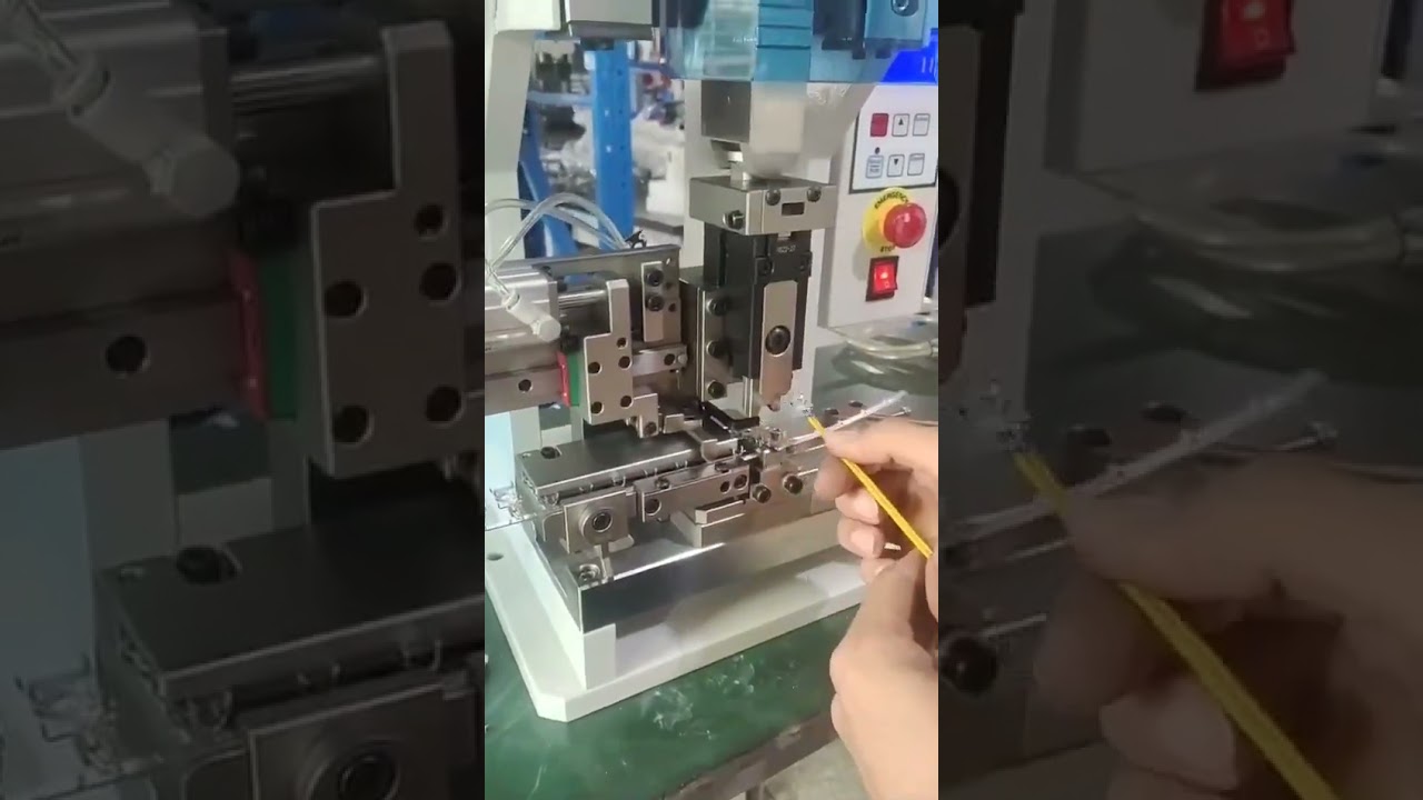 Aplikator Crimping Pneumatik Mendatar Eropah - Lejang 40mm, Pelarasan Ketepatan 0.02mm