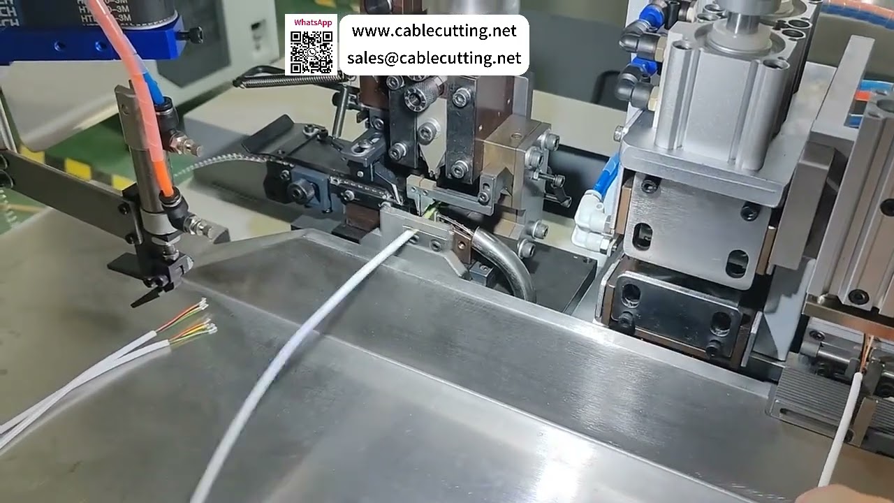 Mesin Penanggalan Wayar Teras Berbilang & Pencrimping Terminal untuk Kabel Jaket Bulat & Kabel Reben Rata