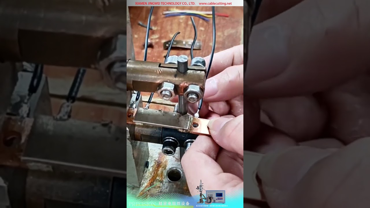 Mesin Kimpalan Rintangan Jitu — Perintang Shunt Automotif, Ikatan Kerajang Tembaga ke Wayar Elektronik