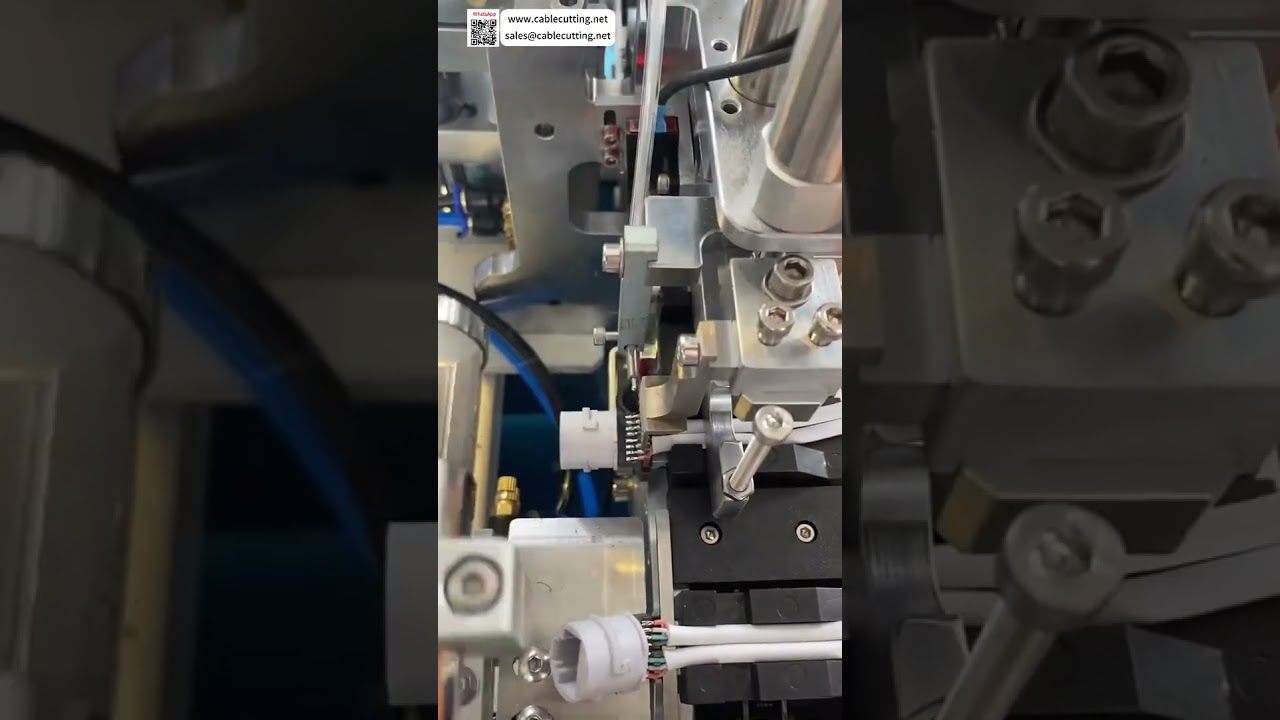 Mesin Pateri Pin Penuh RG45 dengan Mangkuk Bergetar Suapan Automatik Alat Kabel Rangkaian Ketepatan