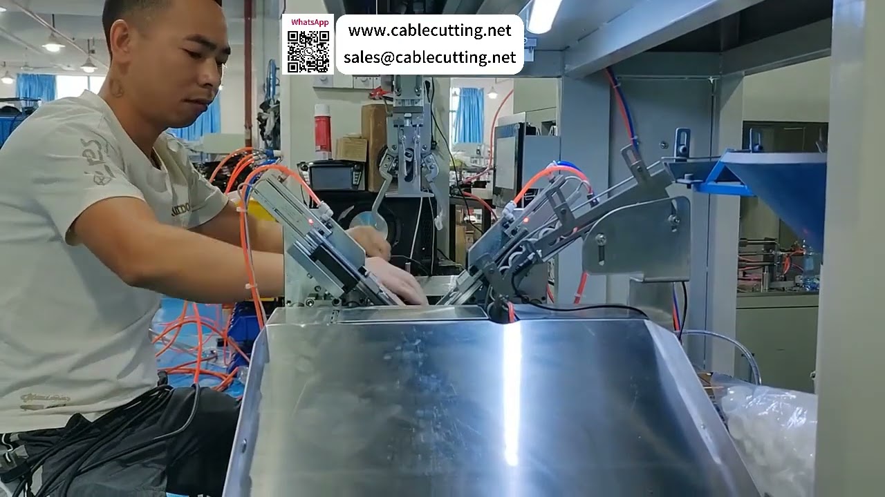 Mesin Pemasukan Gelang Silikon Automatik — Gelang Kord Kuasa AC 5 m