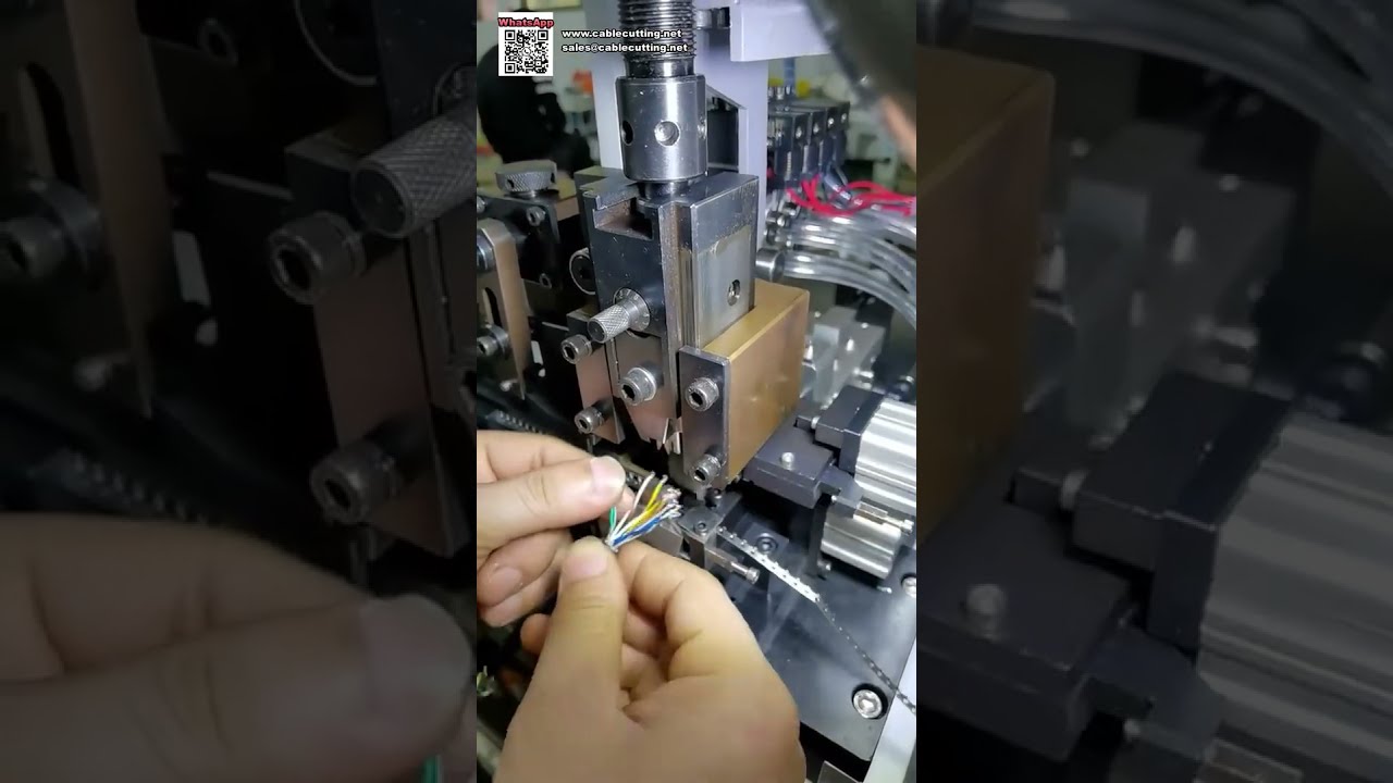 Mesin Kupas & Crimp Mengufuk — Kejituan Terminal 1.0mm