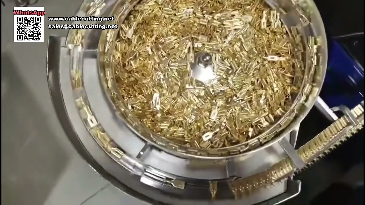Mesin Crimping Terminal Longgar Bergetar Berkelajuan Tinggi untuk Pemprosesan Wayar Automatik