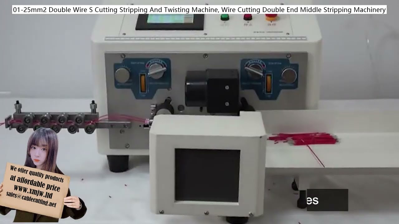 Mesin Potong, Kupas, dan Pilin Dawai Berkembar 25mm² - Automatik & Tepat