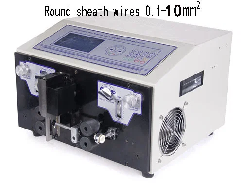 Mesin Pelucutan dan Pemotong Wayar Bersarung 10mm² WPM-09HT1 - Mesin Penjalur Wayar Automatik